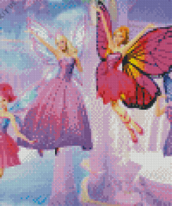 Barbie Mariposa Animation Diamond Painting