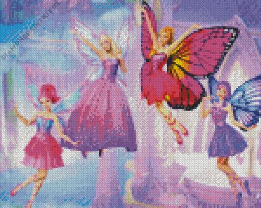 Barbie Mariposa Animation Diamond Painting