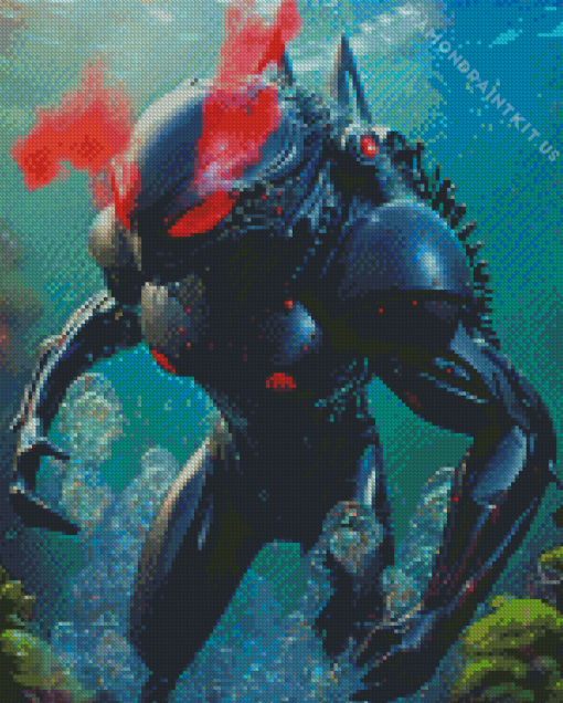 Black Manta Supervillain Diamond Painting