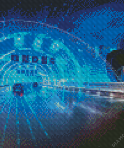 Blue Tunnel Diamond Painting