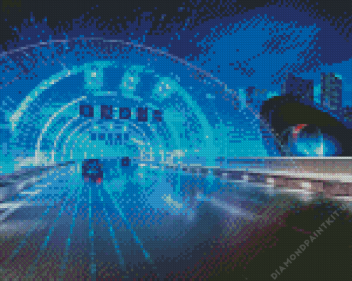 Blue Tunnel Diamond Painting