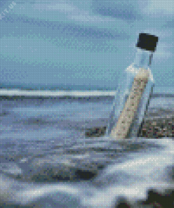 Bottle on The Beach Diamond Painting