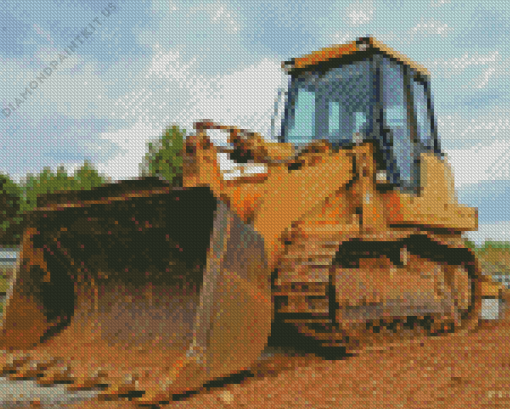 Bulldozer Machine Diamond Painting