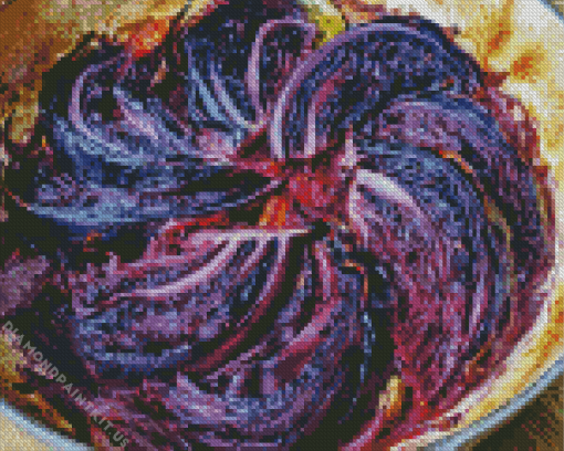 Purple Cabbage Diamond Painting