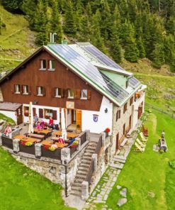 Cabin Refuge In Pitztal Valley Diamond Painting