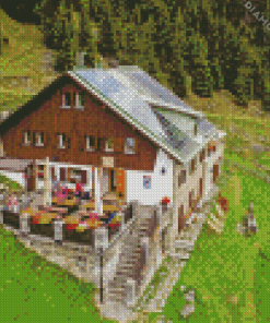 Cabin Refuge In Pitztal Valley Diamond Painting