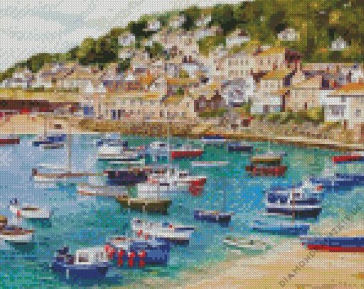 Cadgwith Cove Harbour Diamond Painting