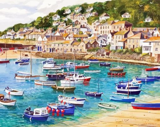 Cadgwith Cove Harbour Diamond Painting