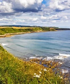 Cayton Bay Beach Diamond Painting