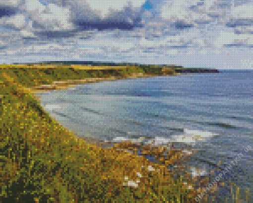 Cayton Bay Beach Diamond Painting