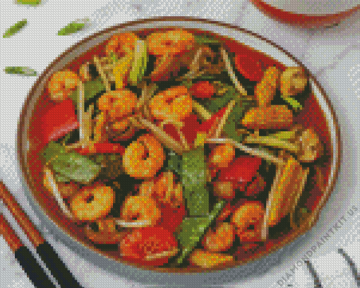 Chop Suey Dish Diamond Painting