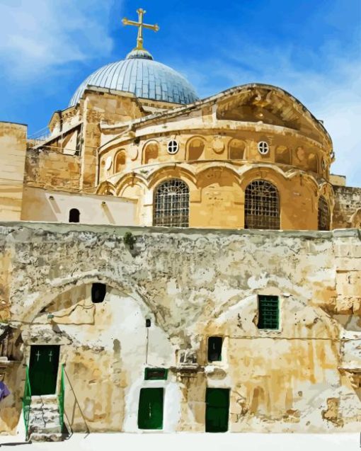 Church of the Holy Sepulchre Building Diamond Painting