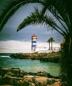 Colombia Santa Marta Lighthouse Diamond Painting