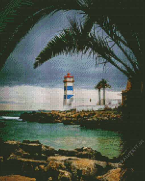 Colombia Santa Marta Lighthouse Diamond Painting