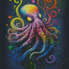 Colorful Octopus Art Diamond Painting