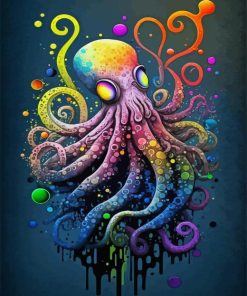 Colorful Octopus Art Diamond Painting