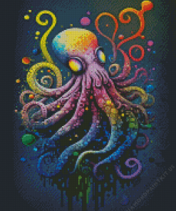 Colorful Octopus Art Diamond Painting