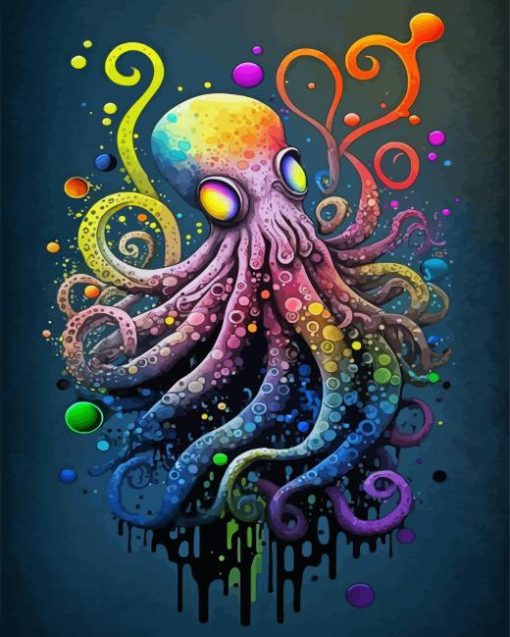 Colorful Octopus Art Diamond Painting