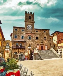 Cortona Town Diamond Painting