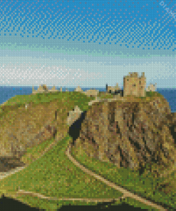 Dunnottar Castle Scotland Diamond Painting