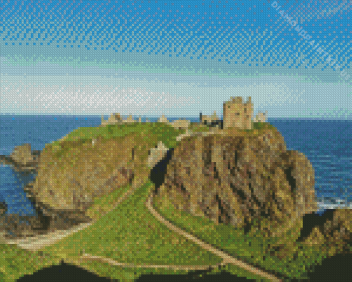 Dunnottar Castle Scotland Diamond Painting