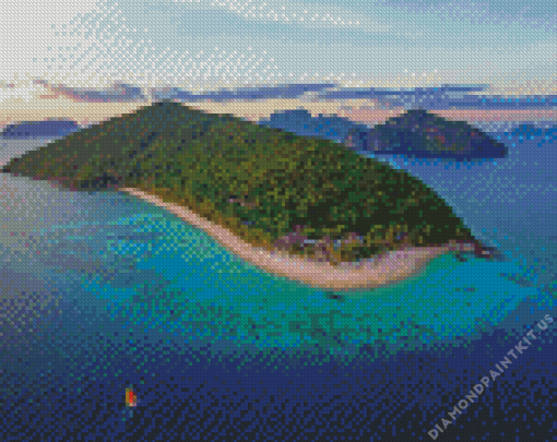 El Nido Seascape Diamond Painting