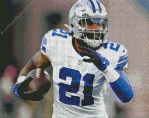 Ezekiel Elliott Player Diamond Painting