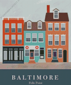 Fells Point Baltimore Poster Diamond Painting