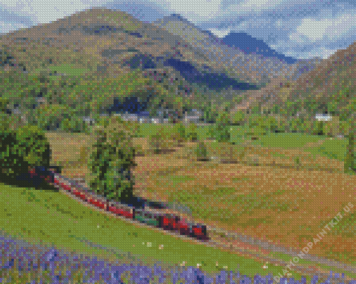 Ffestiniog Village Diamond Painting