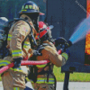 Firefighter Fighting Fire Diamond Painting