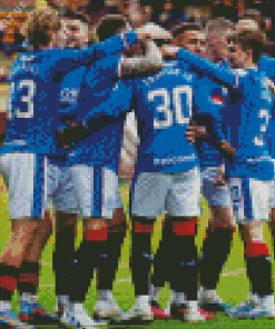 Football Rangers Players Diamond Painting