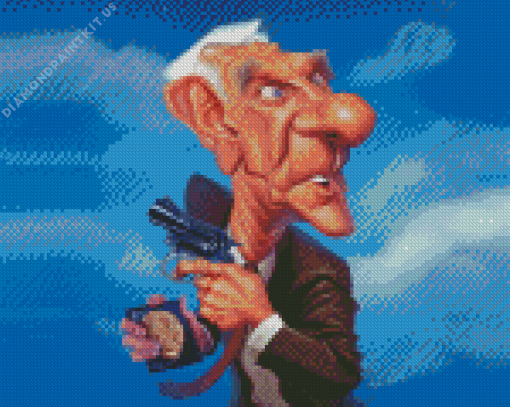 Frank Drebin Character Diamond Painting