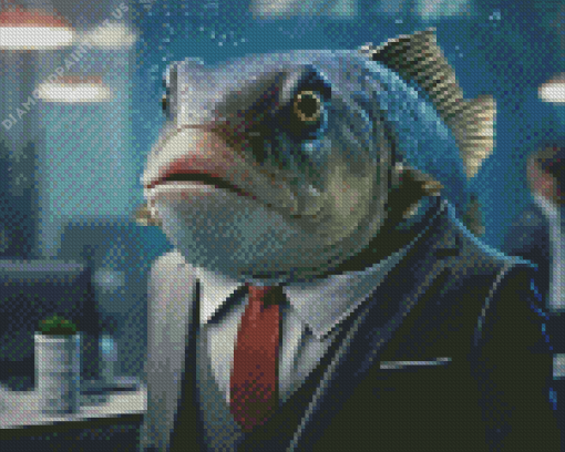 Funny Fish Art Diamond Painting