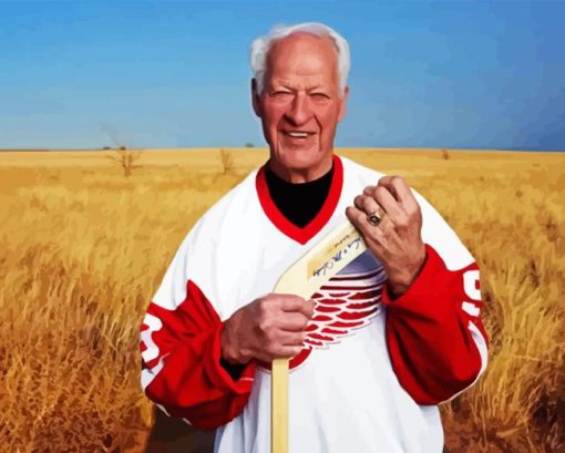 Gordie Howe Player Diamond Painting