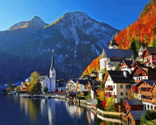 Hallstatt See Diamond Painting