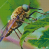 Horse Fly On Leaf Diamond Painting