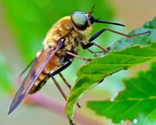 Horse Fly On Leaf Diamond Painting