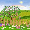 Illustration Spring Garden Diamond Painting