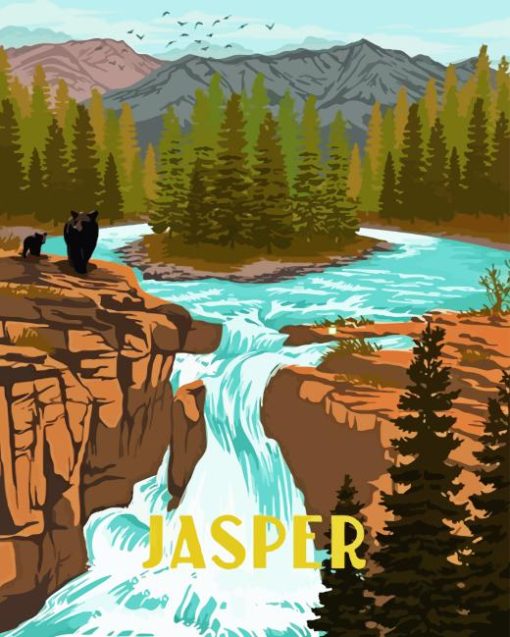 Jasper National Park Poster Diamond Painting