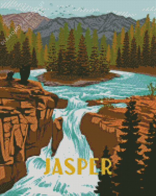 Jasper National Park Poster Diamond Painting