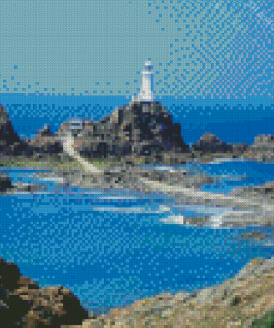 Jersey Corbiere Lighthouse Diamond Painting