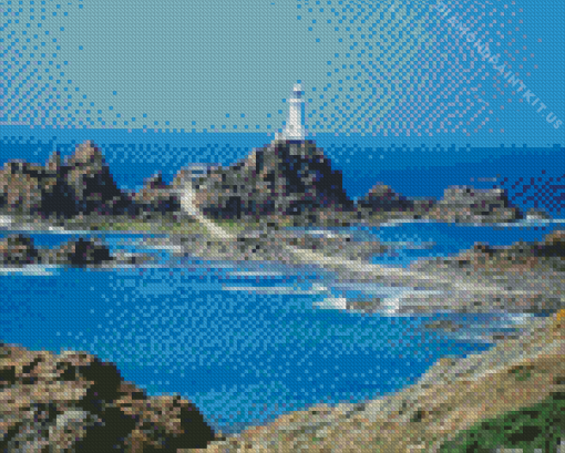 Jersey Corbiere Lighthouse Diamond Painting