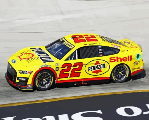 Joey Logano Car Diamond Painting