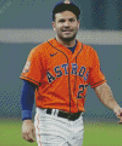 Jose Altuve Player Diamond Painting