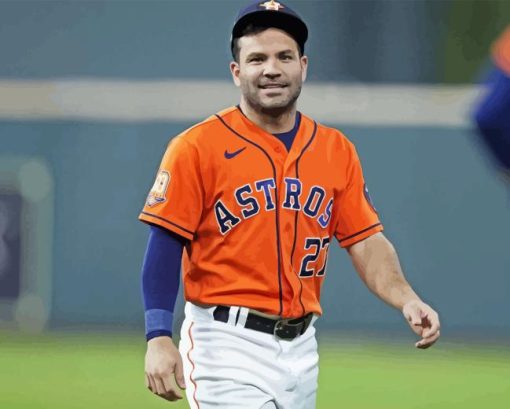 Jose Altuve Player Diamond Painting