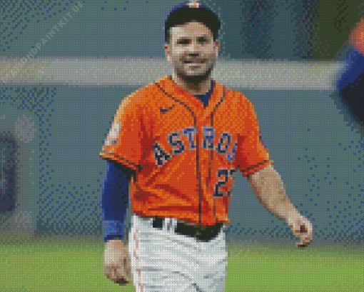 Jose Altuve Player Diamond Painting