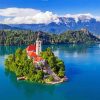 Lake Bled Slovenia Diamond Painting