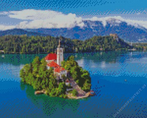 Lake Bled Slovenia Diamond Painting