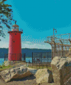 Little Red Lighthouse Diamond Painting