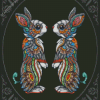 Mandala Rabbits Diamond Painting